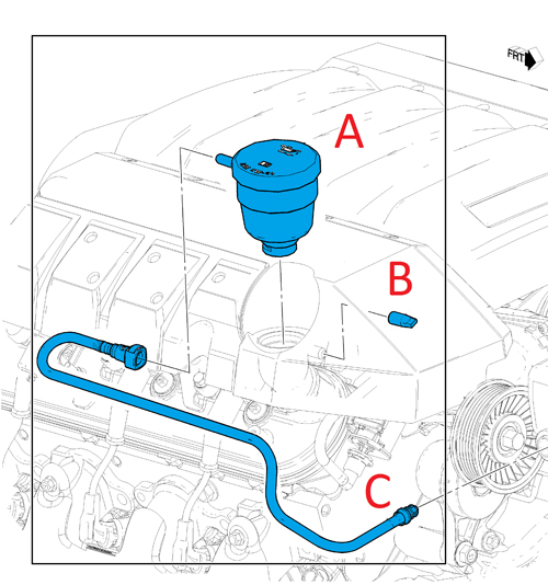 Camaro 1LE PCV Oil Separator Kit - Figure 7